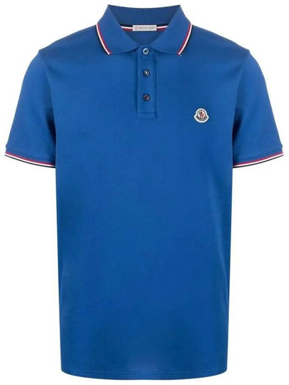 Logo Patch Polo Cotton Short Sleeve T Shirt 8A70300 84556 - MONCLER - BALAAN 2