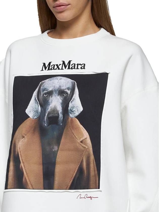 Bacco Sweatshirt White - MAX MARA - BALAAN 4