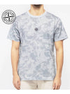 20SS short sleeve camouflage embroidered logo men’s Tshirt 7215233E7 - STONE ISLAND - BALAAN 5