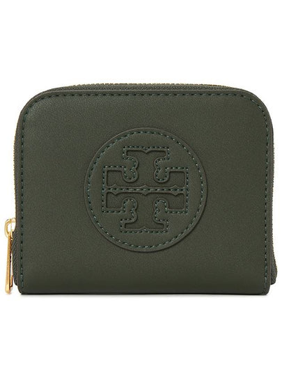 Ella Bio Small Zipper Card Wallet Green - TORY BURCH - BALAAN 2