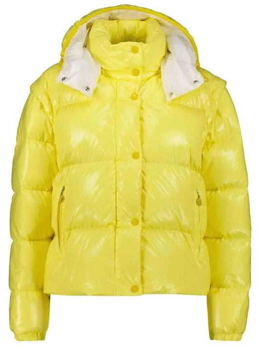 MAULEON short down hooded jacket lemon yellow 1A000 11 596NO 11C - MONCLER - BALAAN 1