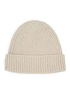 Wool Fox Head Beanie Light Beige - MAISON KITSUNE - BALAAN 3