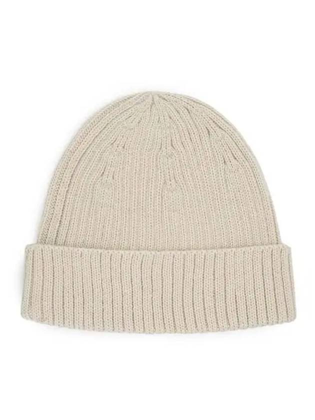 Wool Fox Head Beanie Light Beige - MAISON KITSUNE - BALAAN 3