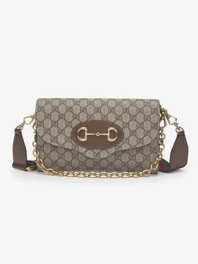 Horsebit Chain Small Bag Brown - GUCCI - BALAAN 2