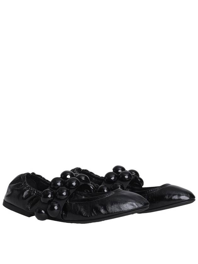 Alaïa Sphere Ballet Flats In Patent Leather Shoes - ALAIA - BALAAN 2