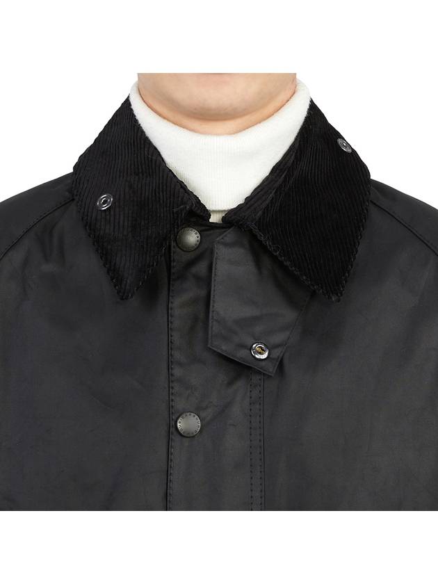 Bedale Wax Half Lined Jacket Black - BARBOUR - BALAAN 10