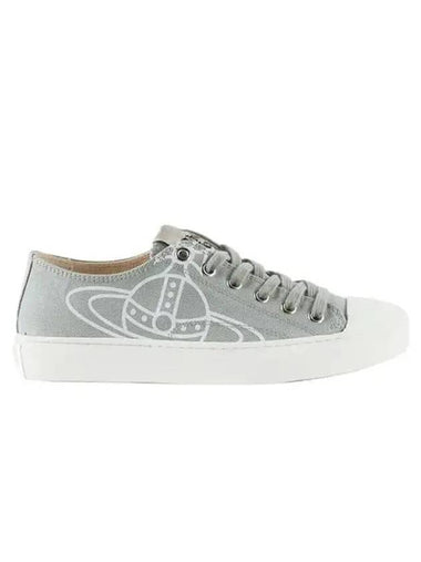 ORB Logo Low Top Sneakers Grey - VIVIENNE WESTWOOD - BALAAN 1