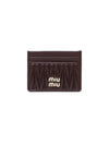 Materasse Nappa Leather Card Wallet Dark Brown - MIU MIU - BALAAN 2