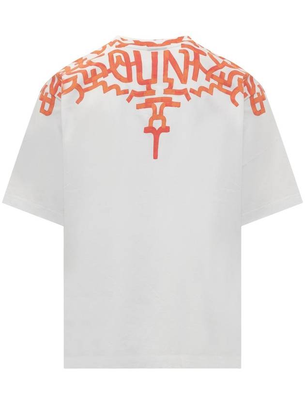 Graffiti Wings Print T-Shirt CMAA054S24JER0010120 - MARCELO BURLON - BALAAN 3