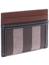 Check Two-Tone Leather Card Wallet Dark Birch Brown - BURBERRY - BALAAN 4