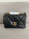 19 Lambskin Medium Hand Cross Bag Black - CHANEL - BALAAN 2