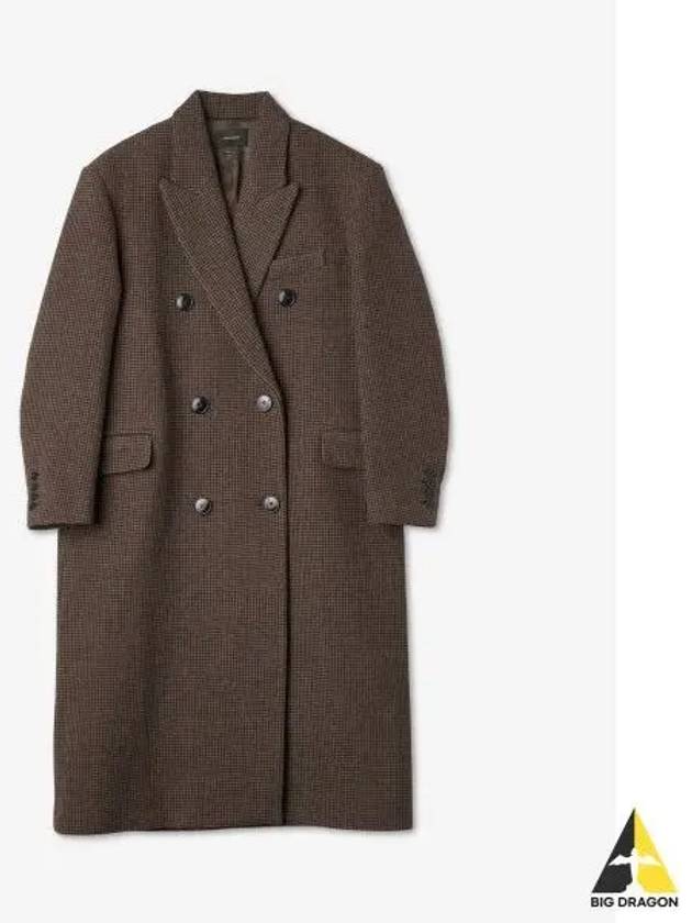 Virgin Wool Double Coat Brown - ISABEL MARANT - BALAAN 2