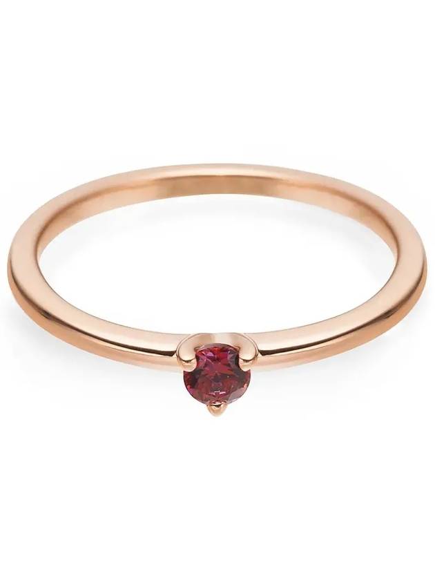 red solitaire ring rose gold - PANDORA - BALAAN 4