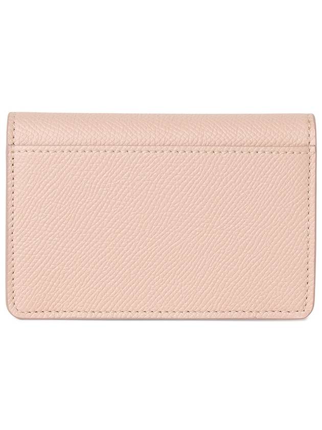 Gancini Leather Card Wallet Pink - SALVATORE FERRAGAMO - BALAAN 3