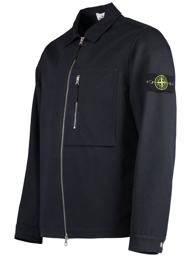 Stone Island Cotton Blend Overshirt - STONE ISLAND - BALAAN 3