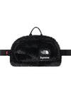 x The North Face Faux Fur Waist Bag Black - SUPREME - BALAAN 2