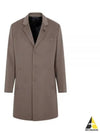 Logo Classic Cashmere Single Coat Brown - DIOR - BALAAN 2