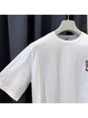 Men s Metallerie au Ca Crew Neck Pattern T Shirt White - HERMES - BALAAN 6