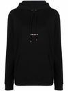 Signature Logo Hooded Top Black - SAINT LAURENT - BALAAN 2