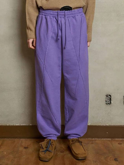 Dyed Dart Track Pants Purple - UNALLOYED - BALAAN 2