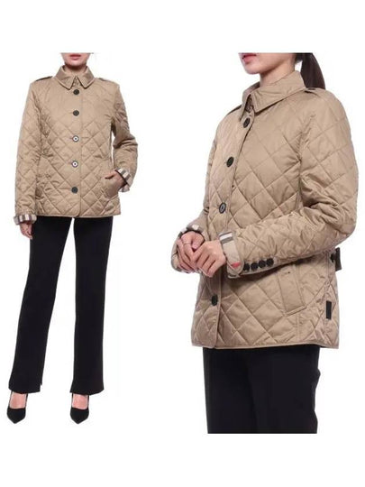 Frankby Quilted Jacket Beige - BURBERRY - BALAAN 2