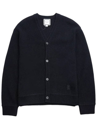 Men's Essential V-Neck Cardigan Black - WOOYOUNGMI - BALAAN 2