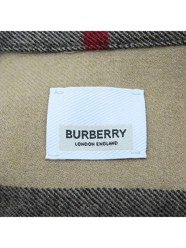 8058584 Check loose fit men s shirt male L size - BURBERRY - BALAAN 4