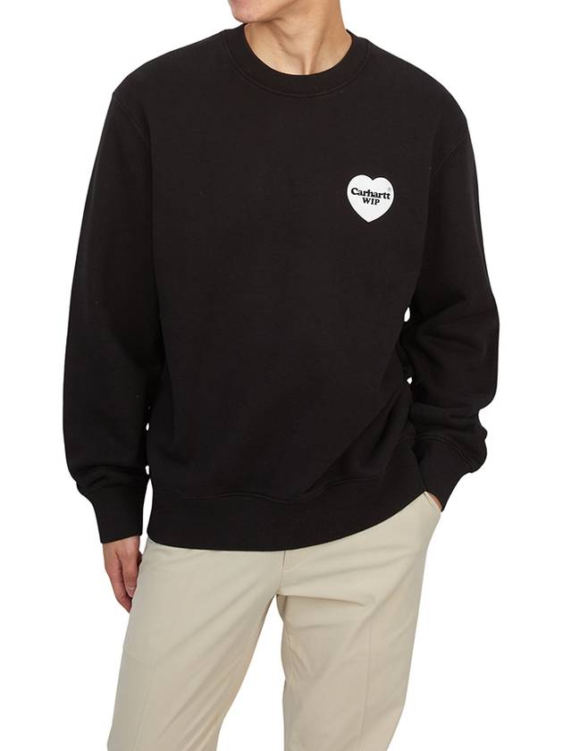 Heart Bandana Sweatshirt Black - CARHARTT WIP - BALAAN 5