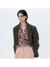 Oversized Piping Wool Twill Jacket Khaki - ETCH - BALAAN 1