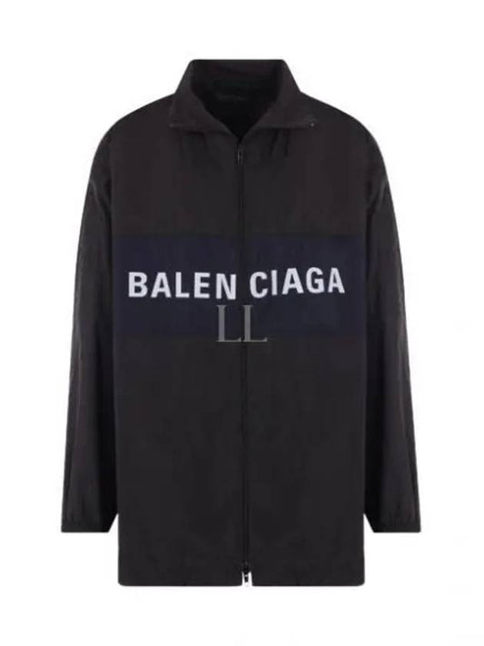 Logo Print Zip-up Jacket black - BALENCIAGA - BALAAN 2