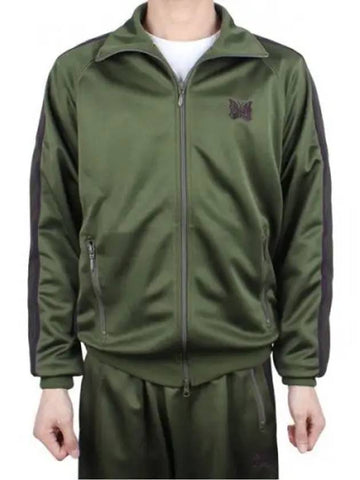 Men s Track Jacket Poly Smooth Olive OT226 270678 1119226 - NEEDLES - BALAAN 1