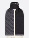 Oblique Wool Muffler Black Grey - DIOR - BALAAN 3