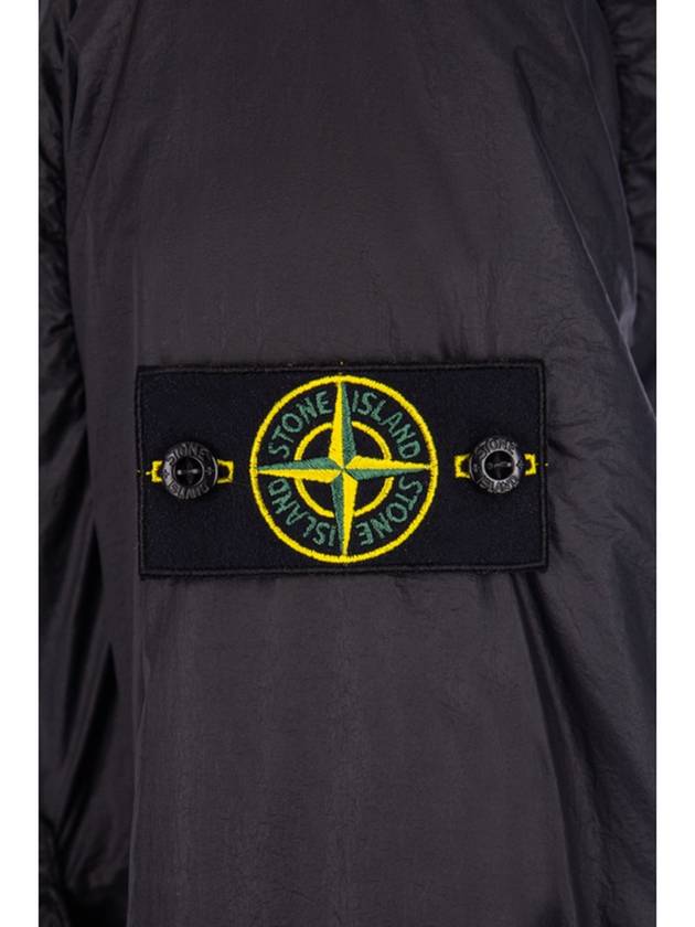 Garment Dyed Micro Yarn Hooded Jacket Black - STONE ISLAND - BALAAN 6