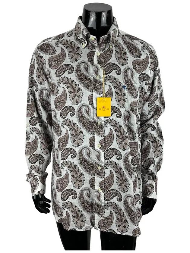 Logo Paisley Long Sleeve Shirt - ETRO - BALAAN 2