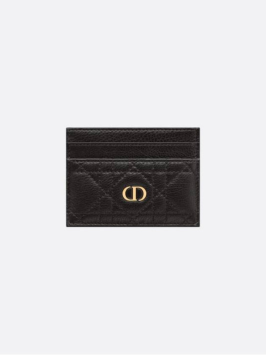 Caro 5-Slot Supple Cannage Calfskin Card Wallet Black - DIOR - BALAAN 2