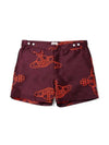 ORB Suiting Classic Boxer Bermuda Shorts Burgundy - VIVIENNE WESTWOOD - BALAAN 1