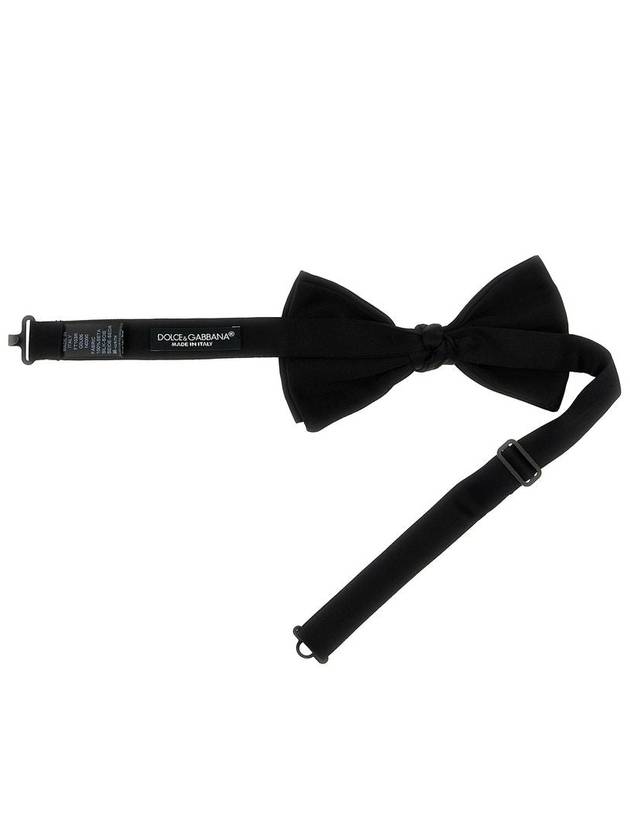 Men s Silk Satin Bow Tie Black - DOLCE&GABBANA - BALAAN 4