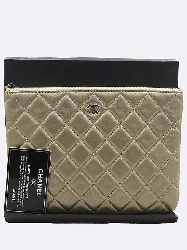 bronze clutch bag - CHANEL - BALAAN 1