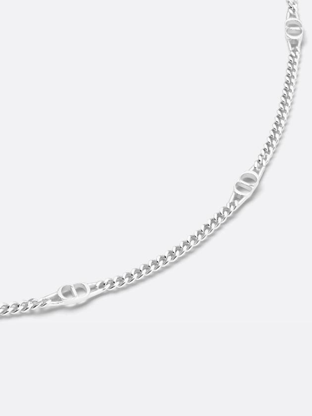 CD Icon Slim Chain Link Necklace Silver - DIOR - BALAAN 4