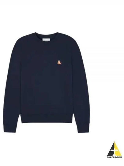 Chillax Patch Regular Sweatshirt Ink Blue - MAISON KITSUNE - BALAAN 2