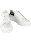 Oversized Leather Tab Low Top Sneakers White - ALEXANDER MCQUEEN - BALAAN 2