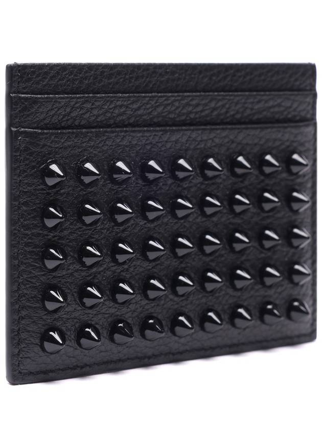 Chios Spike Card Wallet Black - CHRISTIAN LOUBOUTIN - BALAAN 4