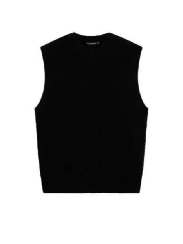 Men's Hardy Knitted Vest Black - J.LINDEBERG - BALAAN 2