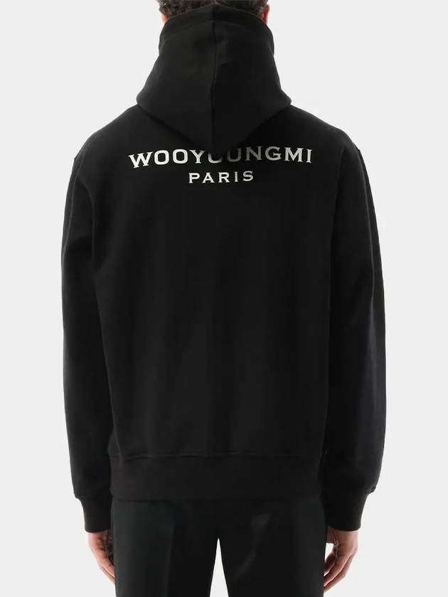 Back Logo  Zip-Up Hoodie Black - WOOYOUNGMI - BALAAN 3