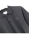 Classic Logo Short Sleeve Polo Shirt Black - Y-3 - BALAAN 3