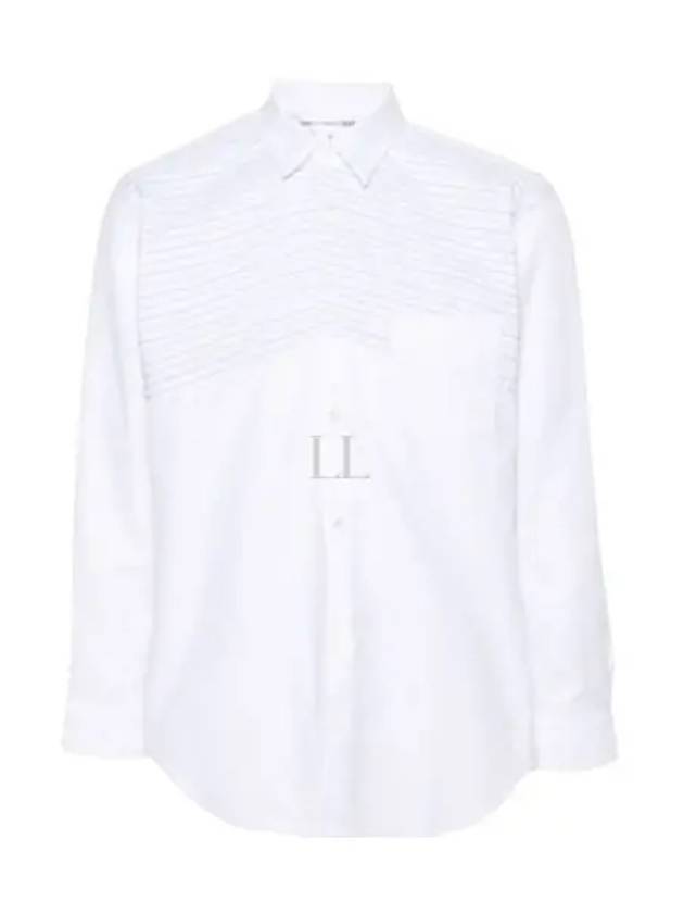 Striped Long Sleeve Shirt White - COMME DES GARCONS - BALAAN 2