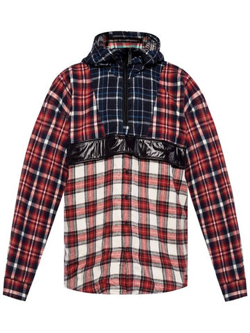 PATCHWORK CHECK ANORAK jacket - DSQUARED2 - BALAAN 1