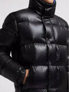 Dervox Big Patch Logo High Neck Padding Black - MONCLER - BALAAN 7