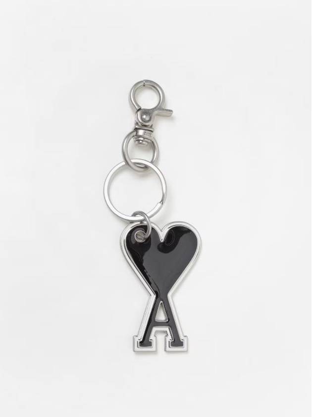 Heart Logo Keyring Black - AMI - BALAAN 3