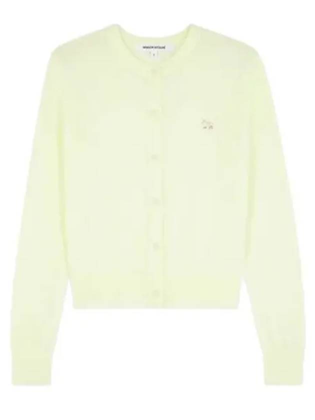 Baby Fox Patch Regular Cardigan Lemonade - MAISON KITSUNE - BALAAN 2